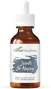 Herbal Goodness Joint Be Happy | Joint & Bone Support Supplements for Men & Women | Organic Juice for Knee & Back Health 2oz.