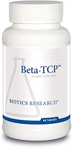 Biotics Research Beta TCP - Soporte nutricional natural para la producción de bilis, función del hígado, ayudas en la digestión de grasa " colesterol saludable - suministros Concentrado de remolacha orgánica Betaine - 90 tabletas