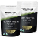 Superalimentos Terrasoul Polvo Proteína de cáñamo orgánico (50% Proteína), 2 libras