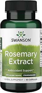 Swanson Rosemary Extract 500 Milligrams 60 cápsulas