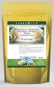 Muira Puama, Schizandra, Eleuthero, Ginkgo Biloba Complex Tea (50 bolsas de té, ZIN: 511977)