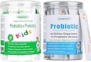 Probióticos ZEBORA para Mujer, Hombres y Niños Edad 3+, Prebióticos y Probióticos Polvo para la Salud Digestiva e Inmunitaria – Apoyo Healthy-Respiratory-System Gluten Free and Non GMO, 30 Bolsas