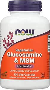 AHORA FOODS Glucosamina Vegetariana &amp; MSM, 120 CT