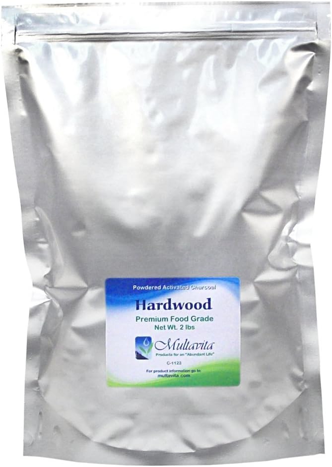 2 lb Madera Hardwood Powder de carbón activado en bolsa Mylar