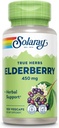 SOLARAY Elderberry Berry &amp; Flower 450mg ← Apoyo para el bienestar general durante los meses fríos  tolera with Flavonoids & Fenolic Compounds ← Non-GMO ← 100ct