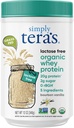 Simply tera's Lactose Free Organic Whey Protein Powder - Lactose Free, Vanilla, 20g of Protein Per Serving, Non-GMO, Gluten-Free, rBGH-Free, Kosher - 12 Oz