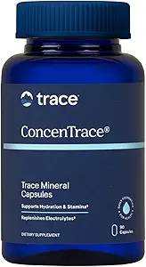 Trace Minerals ConceTrace Trace Mineral Capsules - ConcenTrace Capsules for General Health - Bone Strength, Muscle Recovery & Energy Support - Gluten-Free & Vegan - 90 Conteo (30 Servimientos)