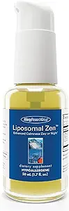 Grupo de investigación de alergia Liposomal Zen - L-Theanine Liquid Supplement, GABA Calming Support, Sleep Liposomal, Day o Night, Sunflower Phospholipids, Fast-Acting Zen Formula - 1.7 Fl Oz