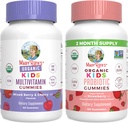 MaryRuth Organics Gummies for Kids–Multivitamin (Mixed Berry & Cherry), & Probiotic (Strawberry) | USDA Organic, No Gelatin! | Vitamins for Immunity, Gut Health, & Overall Wellness | Vegan, Non-GMO