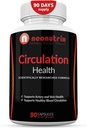 Círculo de sangre Suplemento de Salud Veinte y Arteria - L-Arginina, Ginger Root, Hawthorn & Diosmin Cardiovascular Supplement - Natural Circulation Supplements - 90 Capsules by Neonutrix