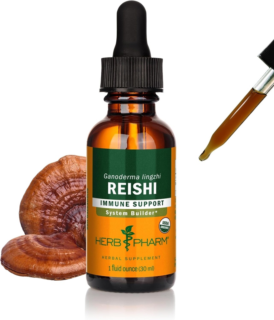 Herb Pharm Reishi Mushroom Extract Immune System Builder - 1 onnce