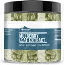 Elementos tercos White Mulberry Leaf Extracto 200 Capsules, Puro ' Undiluted, No Additives