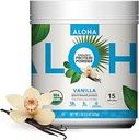 ALOHA Planta Orgánica Basada en Polvo Proteína, Stevia Gratis, Vainilla, 19.6 oz, 15 Servimientos PACKAGING MAY VARY