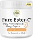 Mascotas Wholistic Orgánicas Pure Ester-C Polvo para Perros - 2 Oz - Alternativa Saludable a Cerdos de Alergia Perro - Suplemento Vitamina C para Alivio de Alergia Perro, Apoyo Inmune, Alivio Itch para Perros - Hecho en EE.UU.