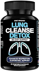 Lung Cleanse Detox, 60 días de limpieza - Asistencia para la salud pulmonar en los sistemas bronquiales y respiratorios - Quit &amp; Stop Smoking Aids - Herbal Detox para los pulmones