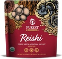 Reishi Powder - Extracto de setas orgánicas Powder - Suplementos de setas para soporte inmunitario, alivio de estrés, mejor sueño 60g