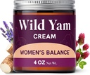 Crema de Yam Salvaje para el Equilibrio de Hormonas ← 3450mg Wild Yam for Herbal Menopause " PMS Support Enriched with Vitex, Black Cohosh, Lavender " Más ← Estrogen " Progesterone Free Balancing Cream ← 4 Oz.