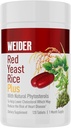 Weider Red Yeast Rice Plus 1200mg, con 850mg de Phytosterols naturales, Gluten Free, One Month Supply