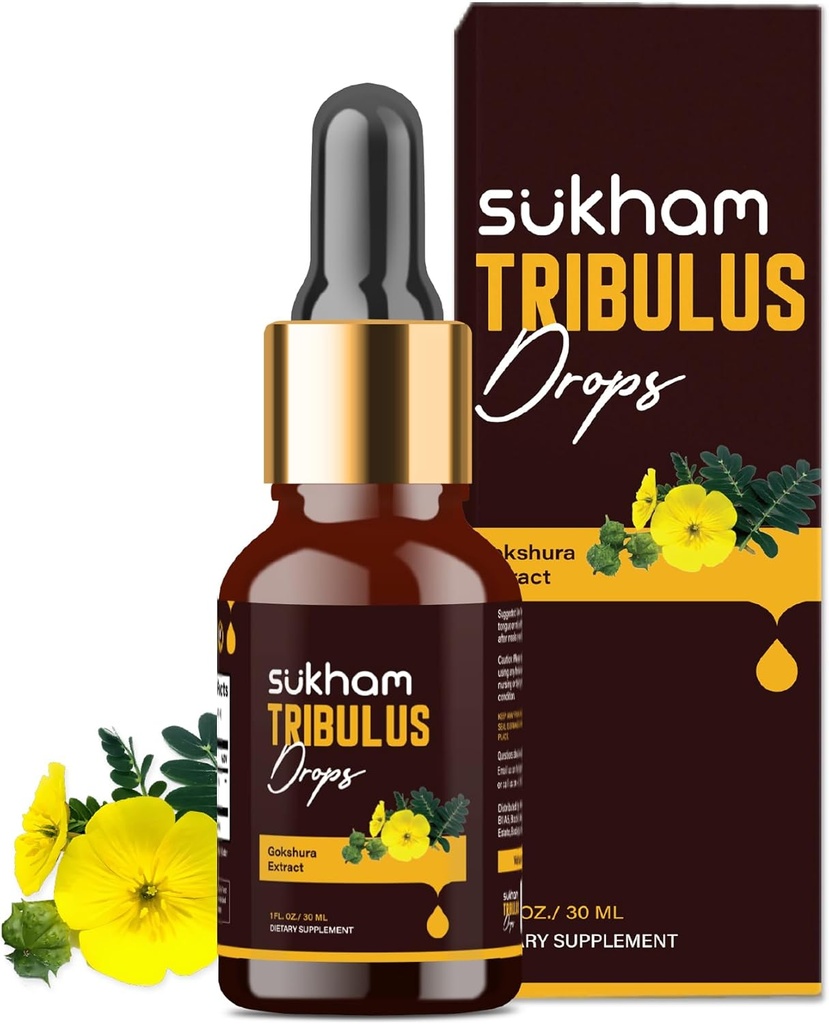Tribulus Terrestris Liquid Drops TTT-120 Tribulus Extract tención 3rd Party Lab Tested Silencio for Recovery &amp; Performance- 1 FL.OZ (40 Servings) con Saponins & Flavonoids, Alcohol-Free Liquid Concentrate