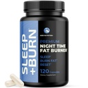Night Time Fat Burner to Shred While You Sleep | Belly Fat Burner, Carb Blocker and Weight Loss Support Supplements | Lose Weight, Support Metabolism and Fall Asleep | 120 Nighttime Diet Pills