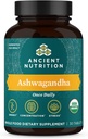 La antigua nutrición Ashwagandha Tablets, Stress Relief, Supports Energy, Mental Clarity and Concentration, Reduce la fatiga y la ansiedad, Paleo y Keto Friendly, 30 cápsulas