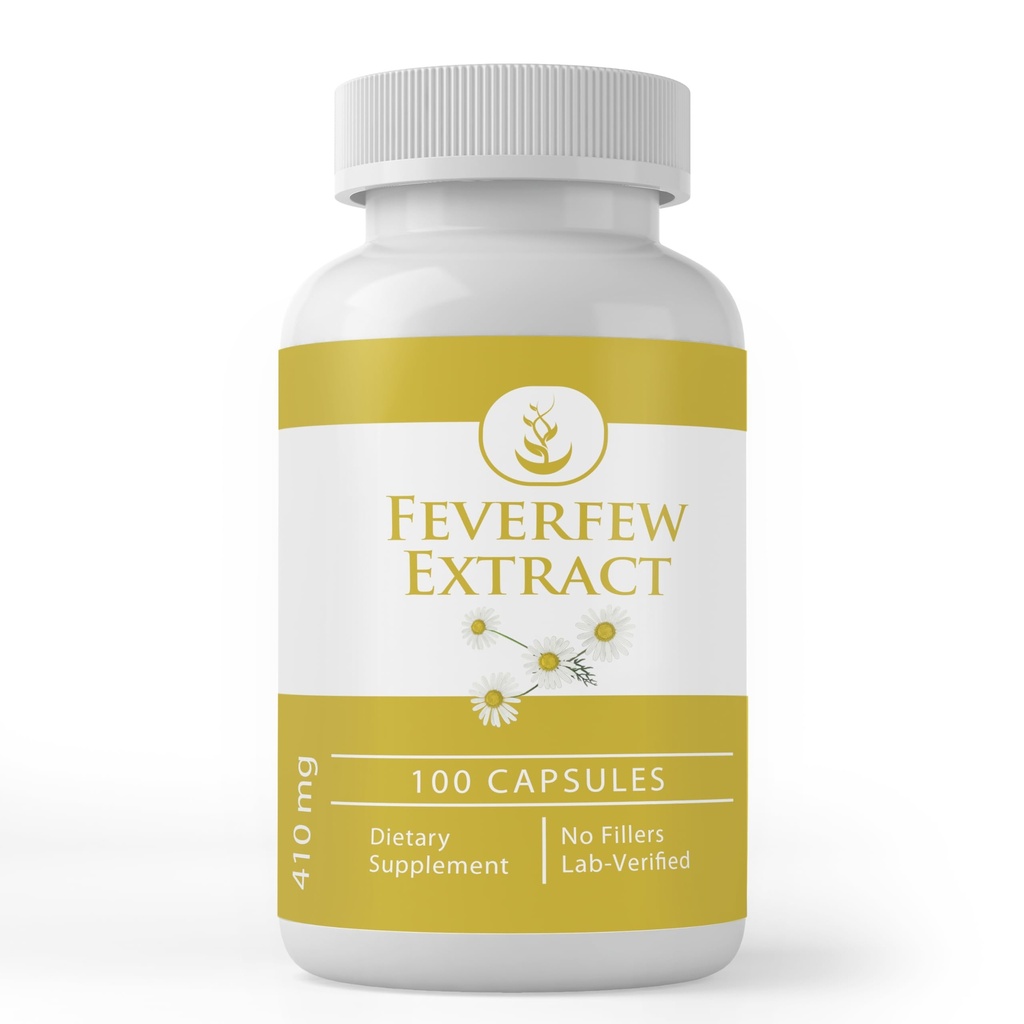 Pure Original Ingredients Feverfew Extract (100 Capsules) Always Pure, No Additives Or Fillers, Lab Verified