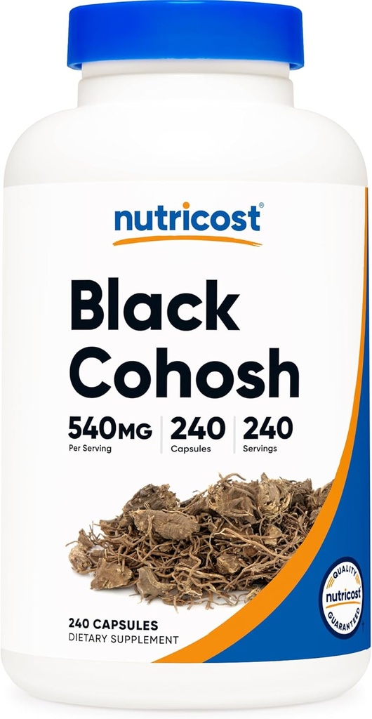 Nutricost Black Cohosh 540mg, 240 Capsules - Non-GMO, Gluten Free
