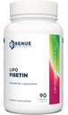 Renue By Science Fisetin TEN 90 Liposomal Fisetin Supplements - 150mg Fisetin per Serving Silenciosos Suplementos Senolíticos ANTE Fórmula Biodisponible para el aumento de la Absorción