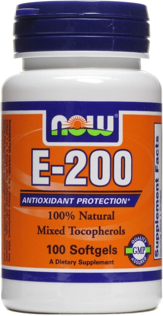 Vitamina E-200 UI 100 Softgels (Pack of 2)