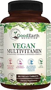 Multivitamínicos veganos para Mujeres - Vitaminas A , Complejo B , C , D3 , Zinc , Magnesio , Espirulina , Antioxidantes - Suplemento Mineral multivitamínico diario con fruta propietaria &amp; pulido vegetal