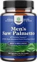Natures Craft Saw Palmetto para Hombres con Beta Sitosterol - Saw Palmetto Extract Suplemento de salud de próstata para Hombre Control de vejiga y soporte de próstata - Restablecimiento del suplemento del cabello