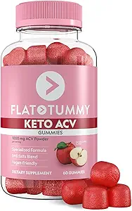 Mochilas planas Keto ACV Gummies, 60 Conde – Fórmula especializada, Post GLP-1 Keto Suplemento, Vegan-Friendly, Non-GMO - Manzanas de vinagre de manzana, sal de BHB, remolacha y granadas de superalimentos