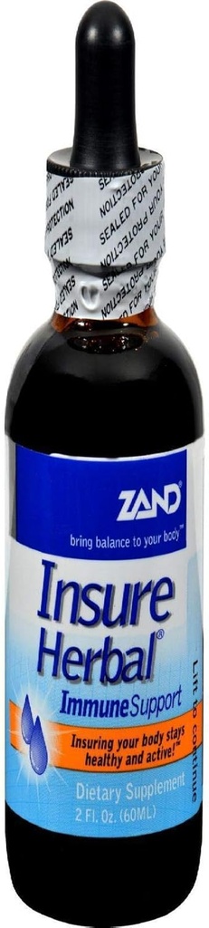 ZAND Insure Immune Support | Herbal Liquid Echinacea Supplement | with Elderberry, Chamomile, Ginger & Valerian (2oz)