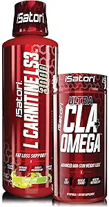 iSatori L-Carnitine LS3 Lemon Lime 3000mg (32 Servings) & iSatori Ultra CLA (90 Softgels)