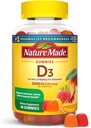 Nature Made Vitamina D3 5000 UI Por Ser Gummies Extra Strength, Bone and Immune Health Support, 80 Vitamina D Gummies for Adults, 40 Day Supply