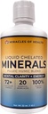 Minerales Chelated Líquidos - Orgánica Humic Fulvic Mineral Blend - 72+ Minerales de base vegetal, 20 Aminoácidos esenciales - 100% Natural - 1 Mes Fuente, 32 fl. oz