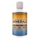 Minerales Chelated Líquidos - Orgánica Humic Fulvic Mineral Blend - 72+ Minerales de base vegetal, 20 Aminoácidos esenciales - 100% Natural - 1 Mes Fuente, 32 fl. oz