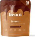 Beam Dream Sleep Powder, L-Theanine, Apigenin, Reishi y Magnesium, Third Party Tested Natural Sleep Aid &amp; Sleep Supplement for Deep Sleep, Relax and Recovery, Natural Sleep Support, 30 Servings