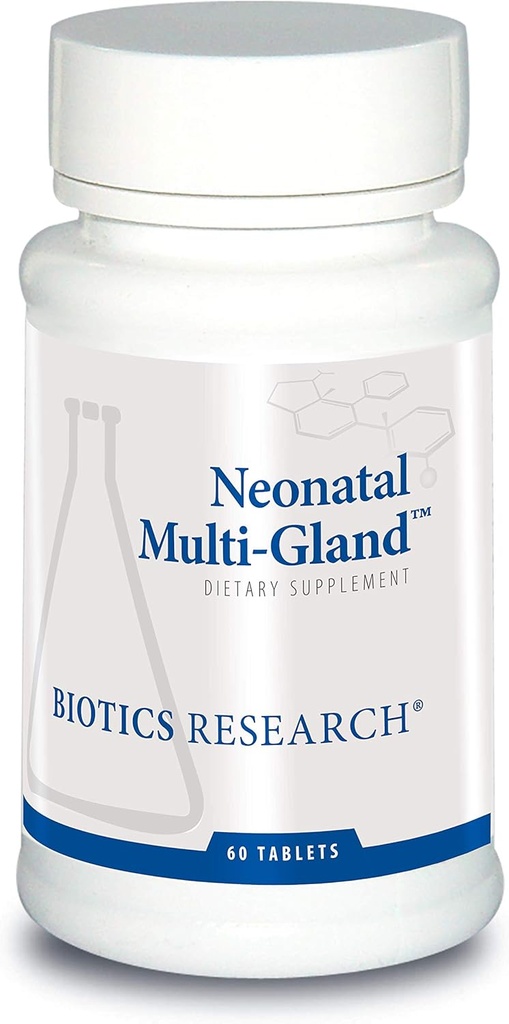 Biotics Research Neonatal Multi-GlandTM Mixed Organs and Glandular Concentrates, Broad Spectrum Therapy, Spleen, Heart, Pancreas, Kidney, Brain Liver, Adrenal, Thymus, Pituitary o Hypothalamus 60 Tabs