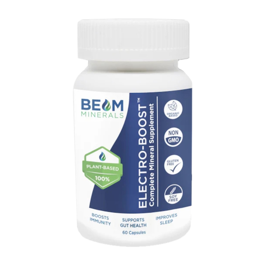 Los electrolitos y micronutrientes completos de Beam Minerals ayudan a aumentar la inmunidad, apoyar la salud de Gut y mejorar el sueño.
