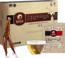 SAMSIDAE Korean Panax Red Ginseng Instant Tea, Box of 50 Sachets, Mejora la circulación sanguínea, los rendimientos intelectuales y la memoria, estimula la energía