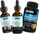 Chlorophyll Liquid Drops Body Detox & Lymphatic Drainage Pills - Vegan Chlorophyll Odor Cleanse Supplement Internal Deodorant - Organic Lymphatic Support Liquid Drops Lymph Node Drainage
