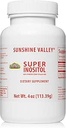 Sunshine Valley® Super Inositol, vitamina B8 Powdered Suplemento dietético, suplemento natural de fertilidad PCOS, equilibrio hormonal y función de ovario saludable Apoyo - 4 oz