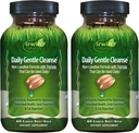 Irwin Naturals Daily Gentle Cleanse - 60 Liquid Soft-Gels, Pack de 2 - Fórmula no laxante con Triphala