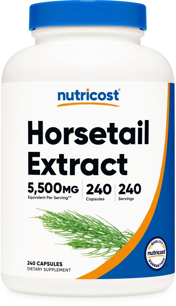 Nutricost Horsetail Extract 240 Capsules for 240 Servings Per Bottle - GMO Free and Gluten Free, Vegan