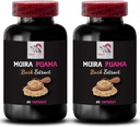 Fuente de energía de base vegetal - MUIRA PUAMA BARK EXTRACT - Potencia equilibrada, activación de la unidad de hierbas, energizante de rutina, recarga de resistencia, lectura de aventura, fuente de energía 2 botellas 120 cápsulas