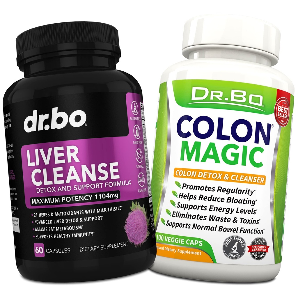 Suplemento de soporte de desintoxicación para el hígado y el colon - Píldoras limpiadoras naturales para el rubor intestinal " Alivio del estreñimiento diario - Leche Thistle Dandelion Caps " Ayuda Gallbladder Suplementos