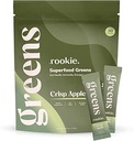 Rookie Wellness Greens + Superfoods - Greens Superfoods Powder Drink Made with Whole Food Sourcedgredients Contiene Vitaminas, Probióticos, Antioxidantes y Baobab Fiber (30 Servimientos, Pasión Guava)