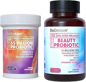 BioEmblem Beauty Probiotics for Women &amp; Probiotics for Women &amp; Men