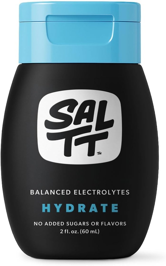 SALTT Hydrate Electrolyte Drops Keto Diets & Intermittent Fasting - Immune Support - Gluten & Sugar Free - Sodium, Magnesium, Potassium & Trace Minerals - Unflavored - 2 fl oz